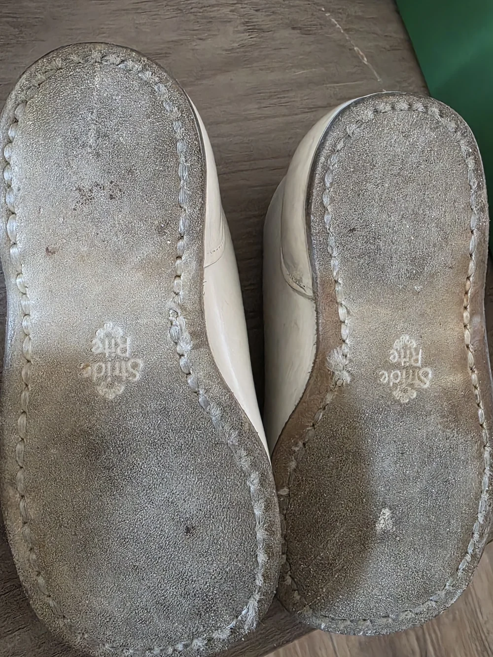 Vontage Stride Rite White Kids Leather Lace-Up Shoes
